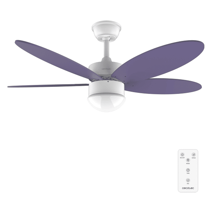 Cecotec EnergySilence Aero 4250 Flow Purple Ventilador de Techo con Aspas Reversibles de 42