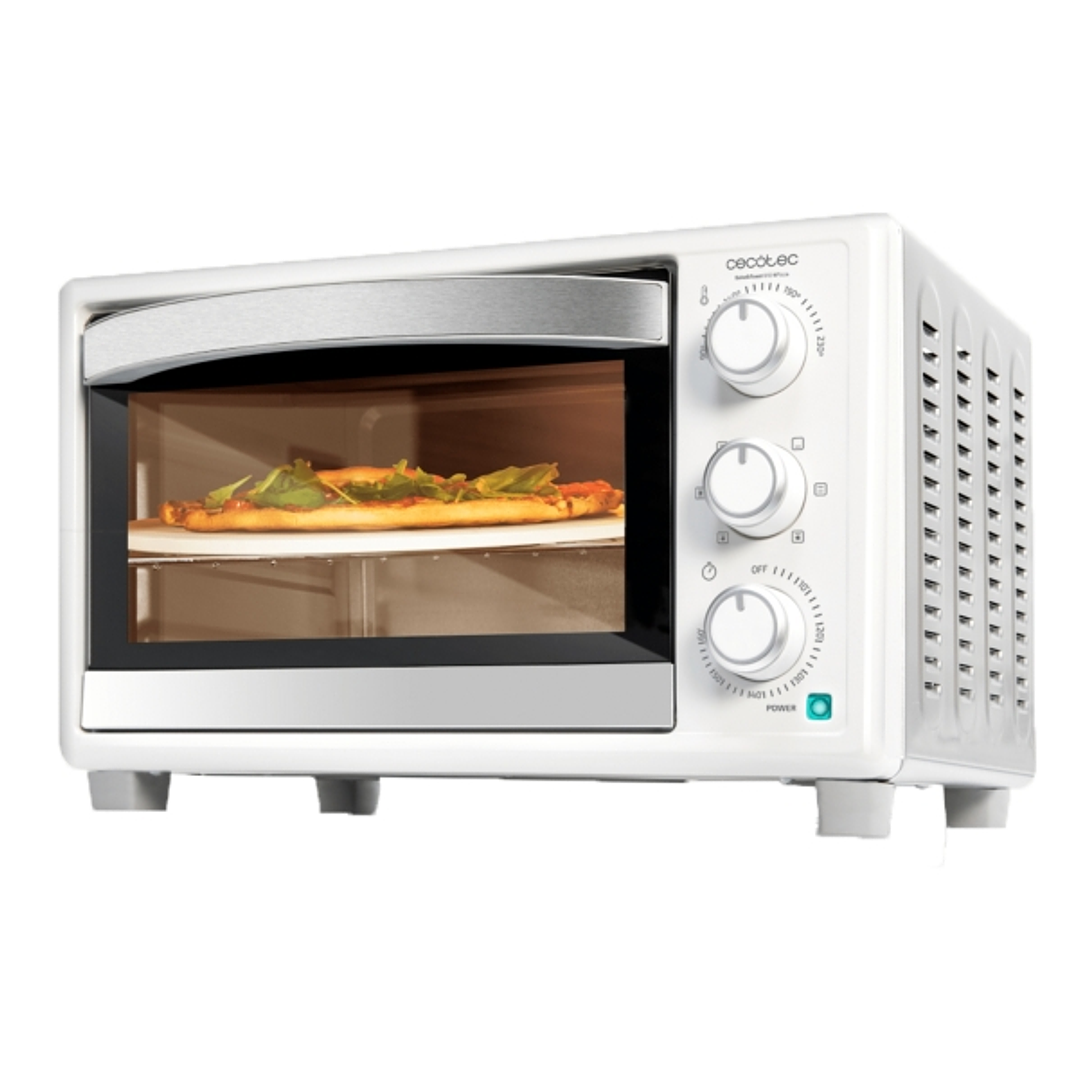 Cecotec Bake and Toast 2600 White 4Pizza Horno de Sobremesa - Potencia 1500W - Capacidad 26L - Temperatura Regulable - 6 Funciones - Color Blanco 1
