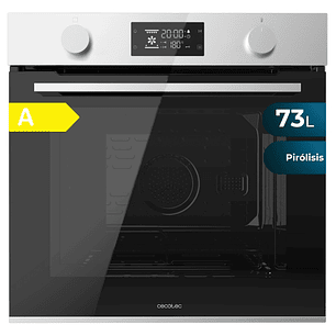 Cecotec Bolero Hexa P526000 Line A Horno Pirolitico Integrable - Potencia 2800W - Capacidad 73L - Puerta Cuadruple de Cristal - 9 Funciones - Color Ne