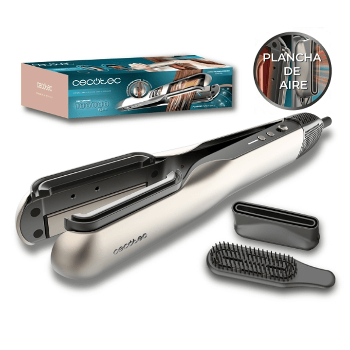 Cecotec RitualCare Air Lisse 2in1 Aluminum Secador Plancha de Pelo con Aire - Concentrador - Cepillo - Velocidad 106000rpm - Revestimiento de Ceramica 1