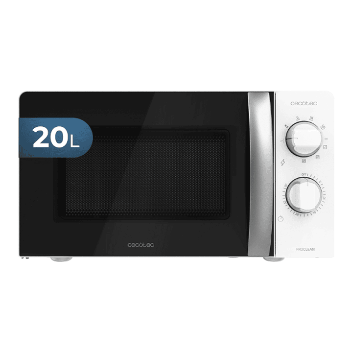 Cecotec GrandHeat 2110 Microondas con Grill - Potencia 700W - Capacidad 20L - Temporizador - Mandos Mecanicos - 6 Niveles de Funcionamiento - Color Bl 1