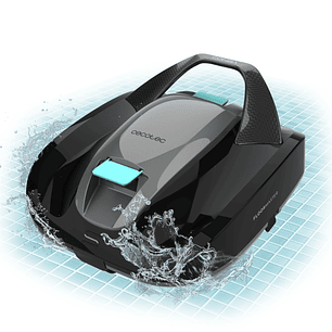 Cecotec Conga Pooldroid 2000 FloorMaster Robot Limpiapiscinas hasta 80m2 - Autonomia hasta 100min - Deposito de 2.5L - Profundidad Maxima de 2.5m - Ru