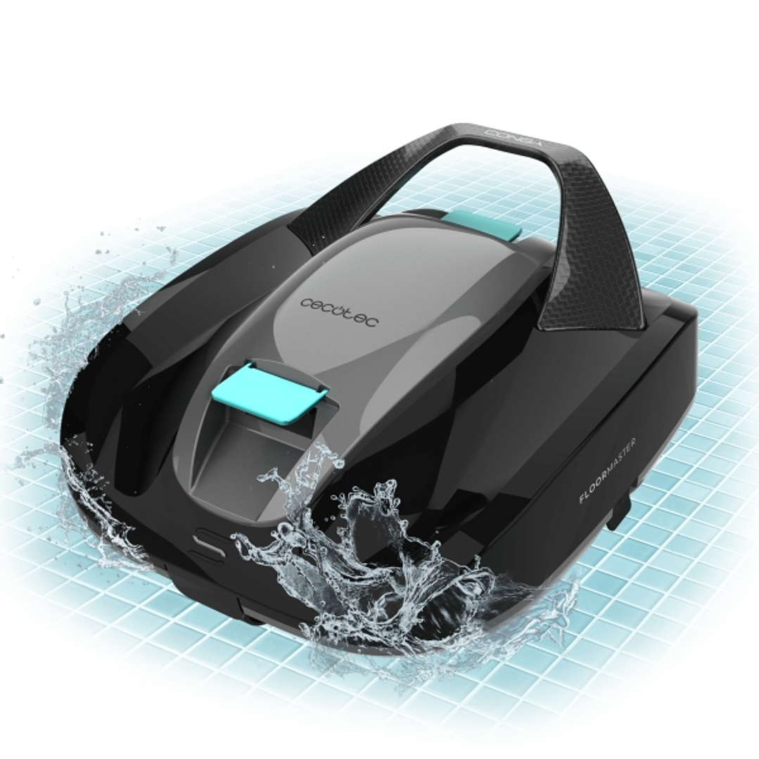 Cecotec Conga Pooldroid 2000 FloorMaster Robot Limpiapiscinas hasta 80m2 - Autonomia hasta 100min - Deposito de 2.5L - Profundidad Maxima de 2.5m - Ru 1