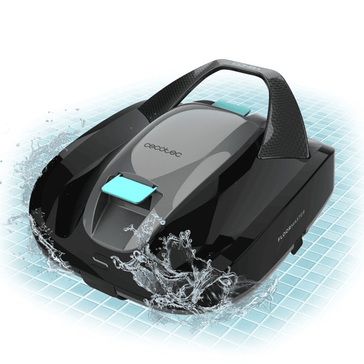Cecotec Conga Pooldroid 2000 FloorMaster Robot Limpiapiscinas hasta 80m2 - Autonomia hasta 100min - Deposito de 2.5L - Profundidad Maxima de 2.5m - Ru 1