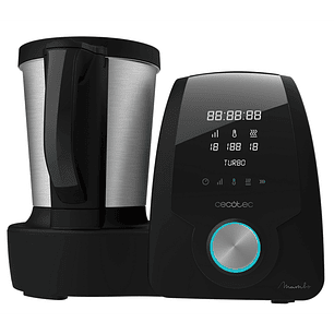 Cecotec Mambo 6090 Robot de Cocina Multifuncion - 1700W - Jarra de Acero Inoxidable 3.3L - Velocidad Ajustable - Recetario - Temperatura Regulable - A