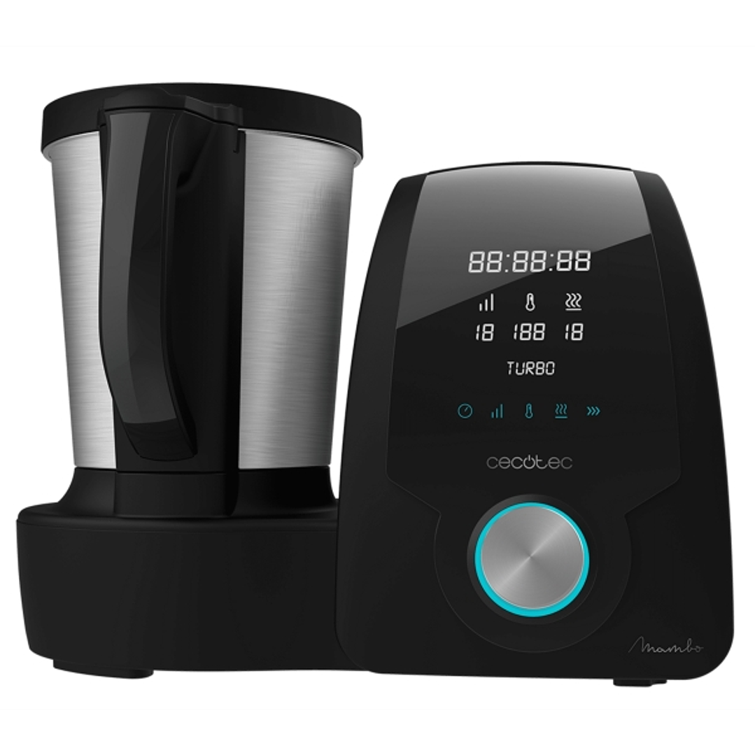 Cecotec Mambo 6090 Robot de Cocina Multifuncion - 1700W - Jarra de Acero Inoxidable 3.3L - Velocidad Ajustable - Recetario - Temperatura Regulable - A 1