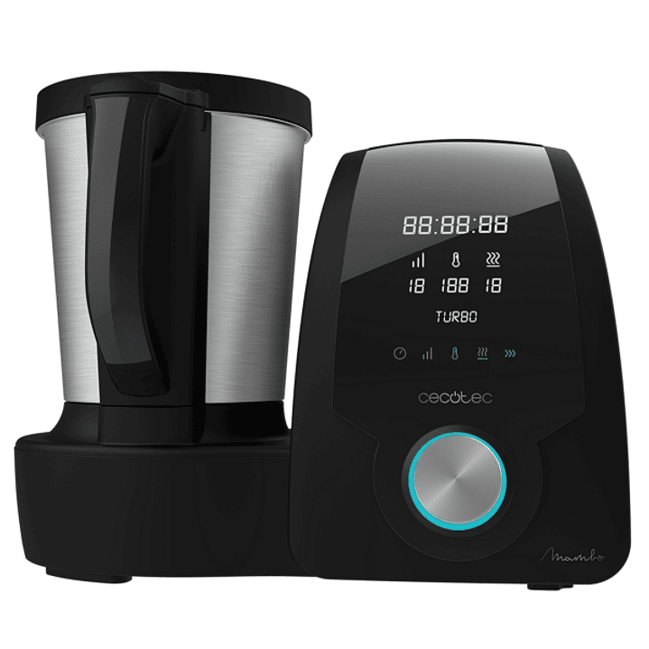 Cecotec Mambo 6090 Robot de Cocina Multifuncion - 1700W - Jarra de Acero Inoxidable 3.3L - Velocidad Ajustable - Recetario - Temperatura Regulable - A 1