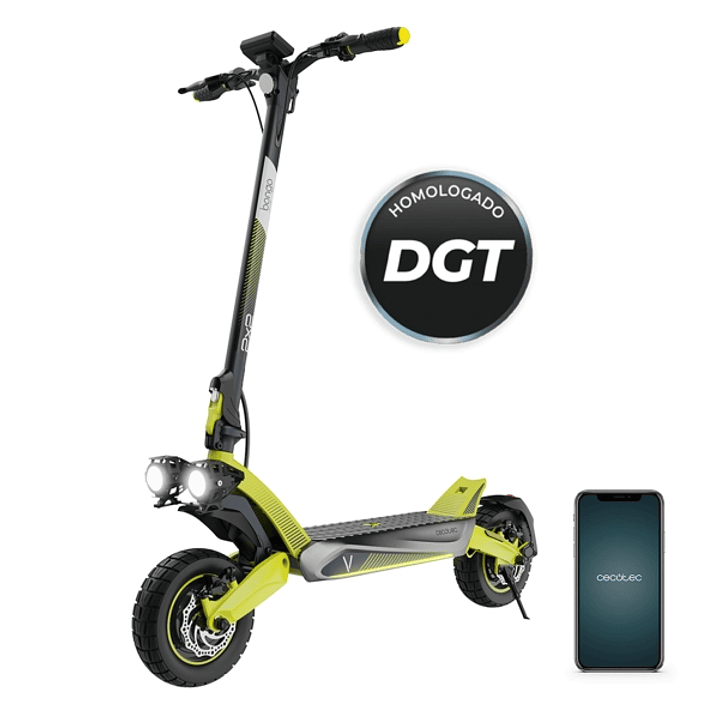 Cecotec Bongo V55 2x2 Connected Patinete Electrico - 1600W - Autonomia hasta 55km - Ruedas 10