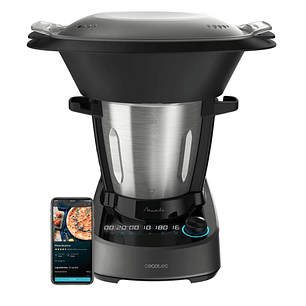 Cecotec Mambo 11090 Robot de Cocina - Bascula - Jarra de Acero Inoxidable 3.3L - Control por App - Velocidad Ajustable - Recetario - Apto para Lavavaj