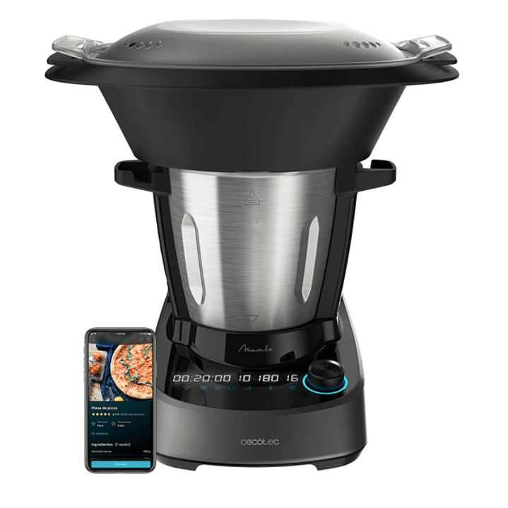 Cecotec Mambo 11090 Robot de Cocina - Bascula - Jarra de Acero Inoxidable 3.3L - Control por App - Velocidad Ajustable - Recetario - Apto para Lavavaj 1