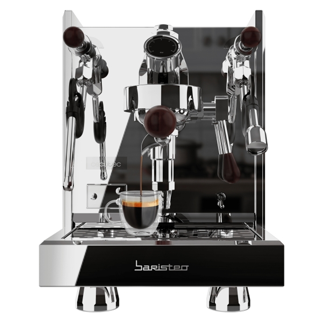 Cecotec Baristeo Iconic Cafetera Expresso Profesional - 2440W - Presion 15bar - Deposito de 1.7L - Temperatura Regulable - Calientatazas - Vaporizador 1