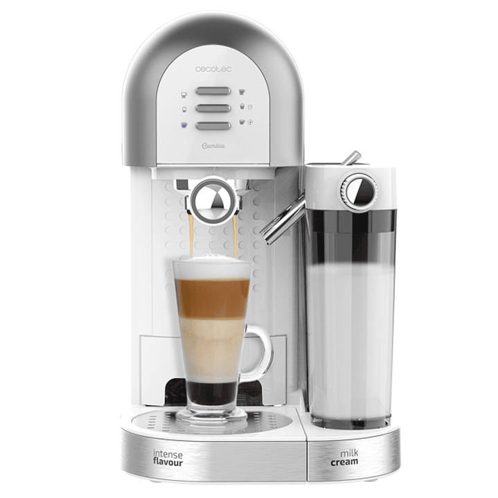 Cecotec Power Instant-ccino 20 Chic Serie Bianca Cafetera Expresso Compatible con Capsulas - Potencia 1470W - Presion 20bar - Deposito de 0.7ml - Temp 1