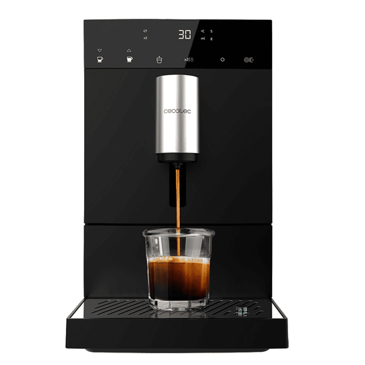 Cecotec Cremmaet Commpact Cafetera Expresso Automatica - Presion 19bar - Deposito de 1.1L - Molinillo Conico - Pantalla Tactil - Termoblock - Limpieza 1