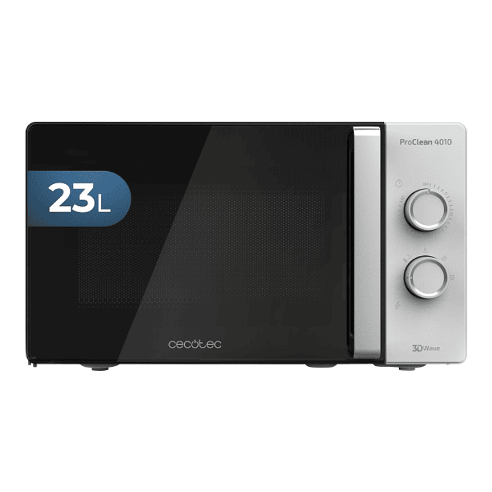 Cecotec ProClean 4010 Microondas - 700W - Capacidad 23L - Temporizador - Controles Manuales - 6 Niveles de Funcionamiento - Revestimiento Facil de Lim 1