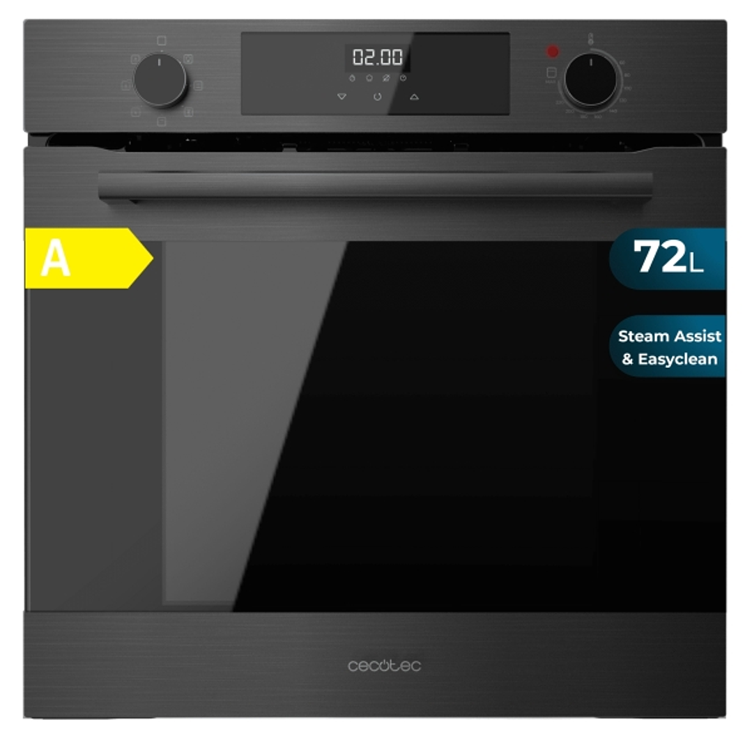 Cecotec Bolero Hexa M226000 Matt A Horno Integrable - Potencia 2800W - Capacidad 72L - Control Tactil - Puerta Triple de Cristal - 7 Funciones - Color 1
