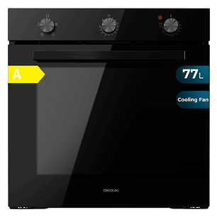 Cecotec Bolero Hexa C136000 Glass Black Time A Horno Integrable - Potencia 2800W - Capacidad 77L - Temperatura Regulable - Puerta Triple de Cristal - 