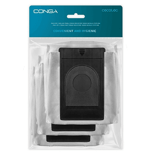 Cecotec Pack de 3 Bolsas para Conga Rockstar 10000 Nebula Station - Color Negro