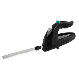 Cecotec Cut-Eat 1800 Black Cuchillo Electrico - 150W - Silencioso - Ergonomico - 3 Cuchillas de Acero Inoxidable - Apto para Lavavajillas - Interrupto