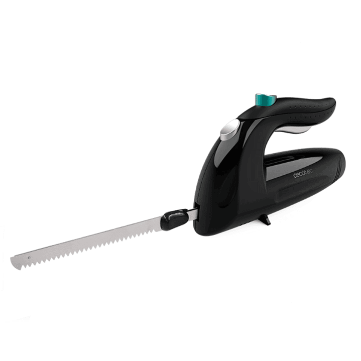 Cecotec Cut-Eat 1800 Black Cuchillo Electrico - 150W - Silencioso - Ergonomico - 3 Cuchillas de Acero Inoxidable - Apto para Lavavajillas - Interrupto 1