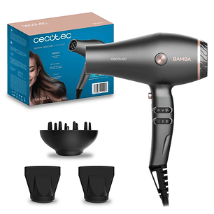 Cecotec IoniCare Harmony Secador de Pelo - Potencia 2600W - Tecnologia con Iones - Temperatura Regulable - 2 Concentradores - Difusor - Cable de 1.8m 