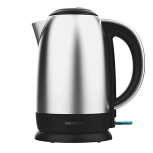 Cecotec Thermosense 200 Steel Hervidor de Agua de 1.7L - Potencia 2200W - Base 360º - Acero Inoxidable - Apagado Automatico - Color Negro y Plateado