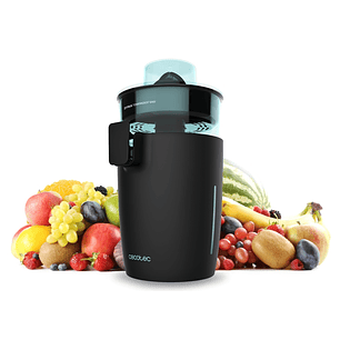 Cecotec Zitrus TowerAdjust Easy Black 800 Inox Exprimidor Electrico - 800W - Capacidad 0.5L - Filtro de Acero Inoxidable - Apto para Lavavajillas - Co