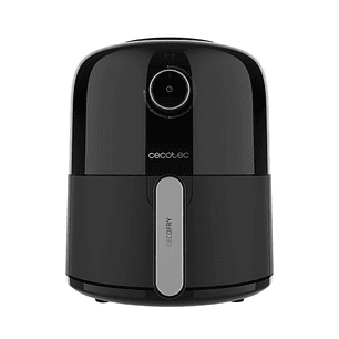 Cecotec Cecofry Pixel 2500 Freidora de Aire - Potencia 1200W - Capacidad 2.5L - Temporizador hasta 30min - Asa y Carcasa de Tacto Frio - Color Negro
