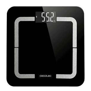 Cecotec Surface Precision 9500 Smart Healthy Bascula Corporal - Bluetooth - Pantalla LCD - Acero Inoxidable - Vidrio Templado - Soporta hasta 180kg - 