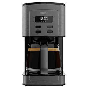 Cecotec Coffee 56 Time Cafetera de Goteo para 12 Tazas - Potencia 800W - Capacidad 1.3L - Programable - Temperatura Regulable - Acabados en Acero Inox