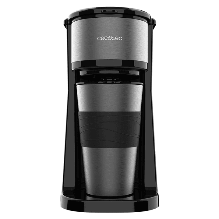 Cecotec Coffee 66 Drop and Go Cafetera de Goteo - Potencia 700W - Capacidad 420ml - Sistema Antigoteo - Acero Inoxidable - Termo Portatil - Color Negr 1