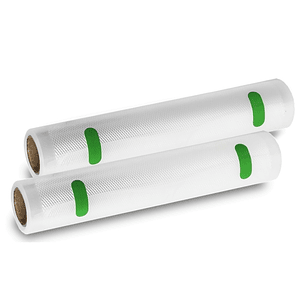 Cecotec Pack de 2 Rollos de 6m para Envasadora al Vacio - Temperatura Regulable - 20cm de Ancho - Color Transparente