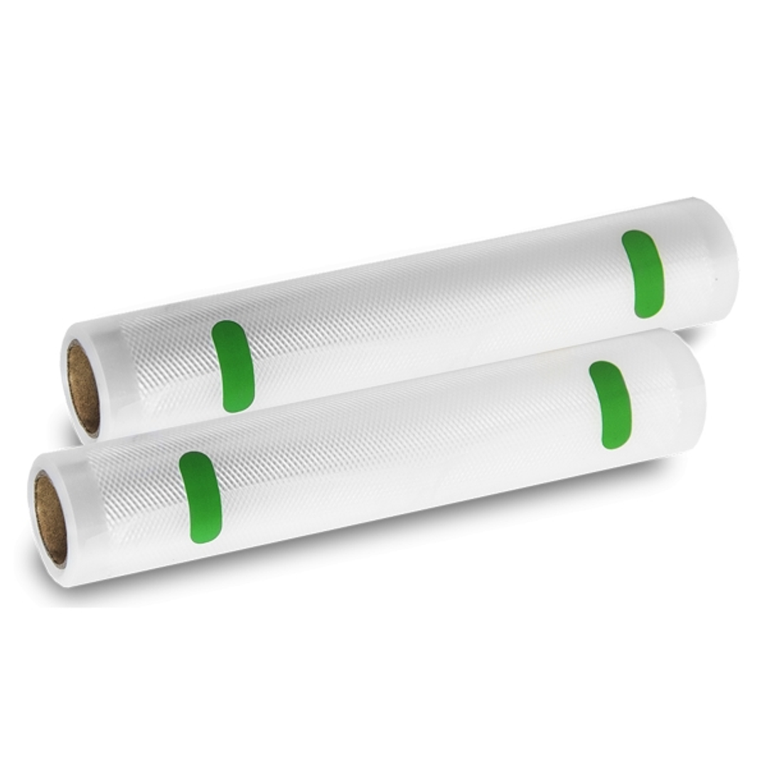 Cecotec Pack de 2 Rollos de 6m para Envasadora al Vacio - Temperatura Regulable - 20cm de Ancho - Color Transparente 1