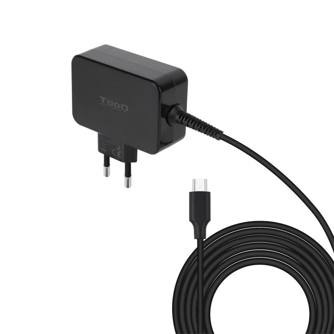 Tooq Cargador portátil GAN USB-C PD 45W Negro 3