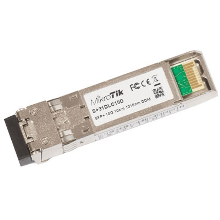 Mikrotik S+31DLC10D Módulo Fibra SFP+ MonoMod 10Km 1