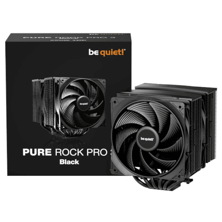 be quiet! Ventilador Pure Rock Pro 3 Black 12 cm 1
