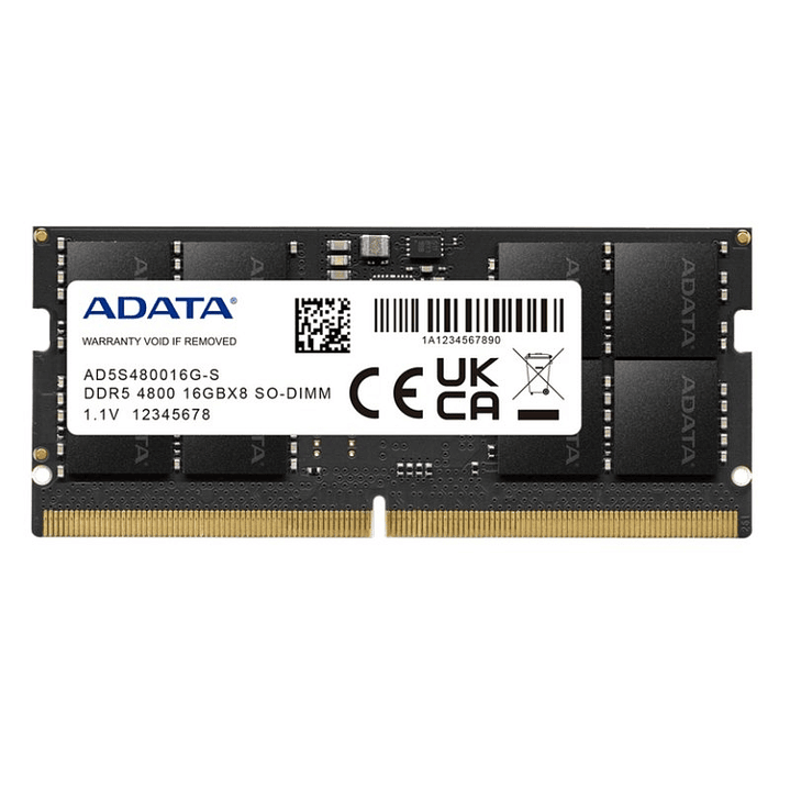 ADATA RAM AD5S480016G-S SO DIMM 16GB 4800Mhz DDR5 1