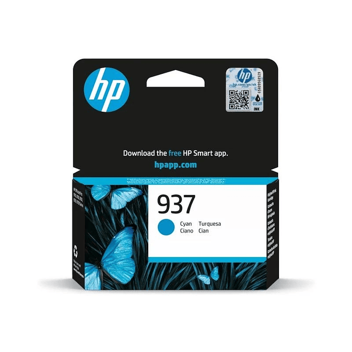 HP Cartucho 937 Cian 1