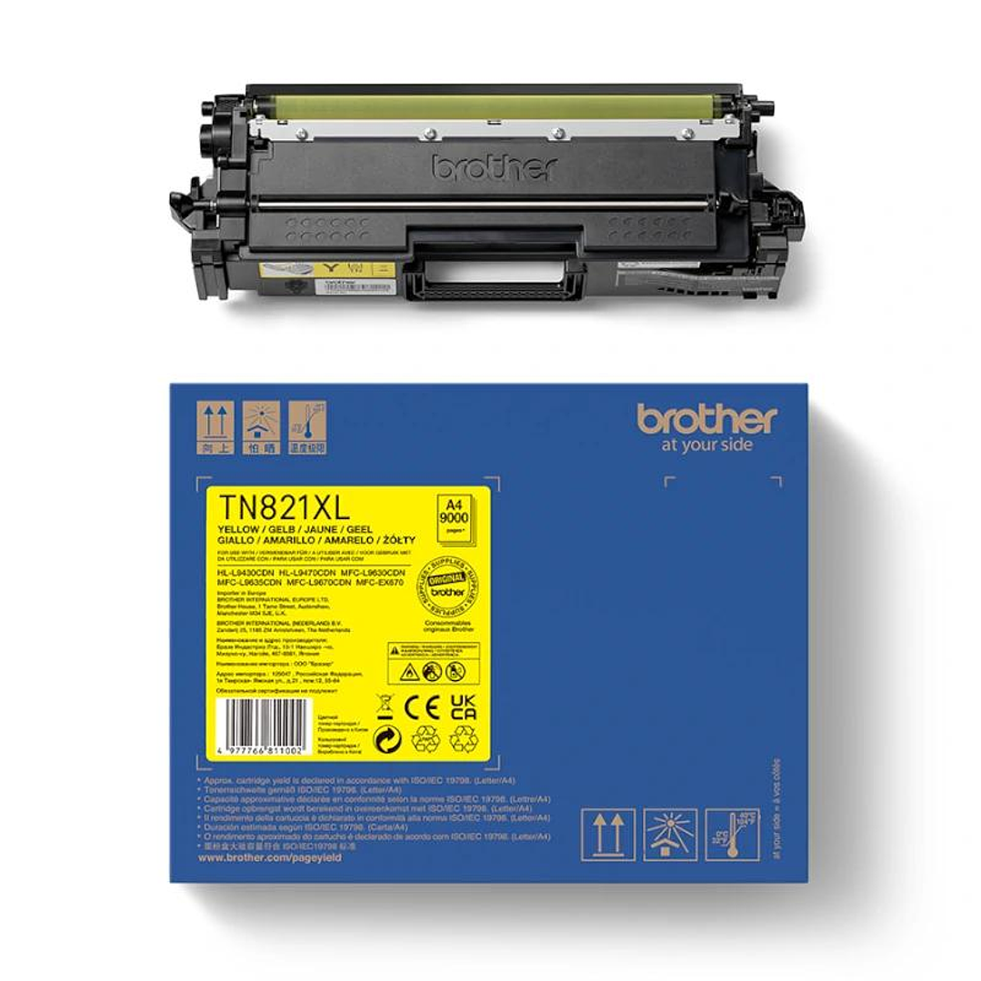 Brother Tóner TN821XLY Amarillo 3