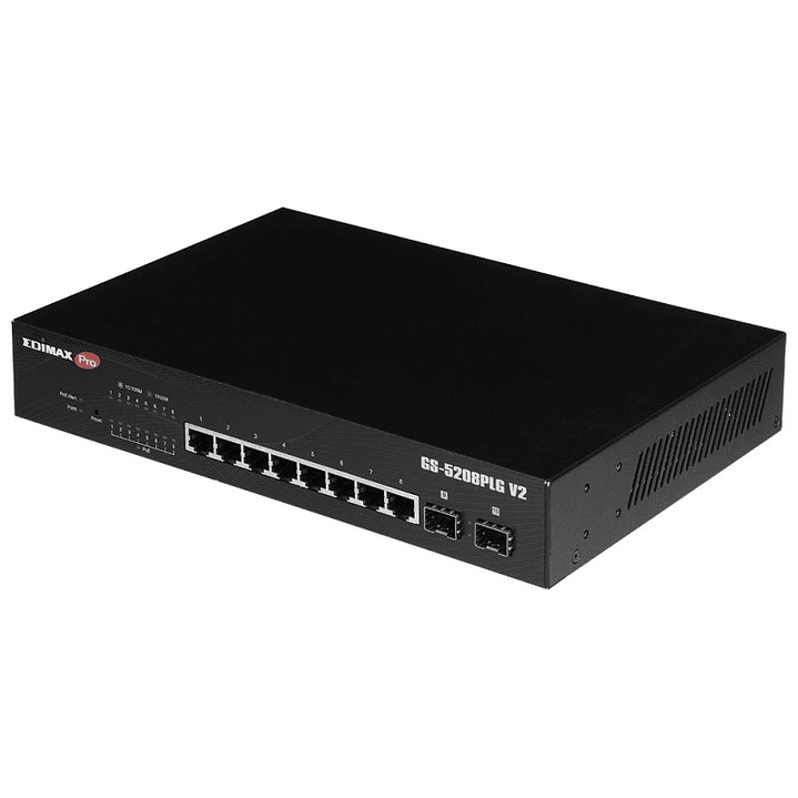 Edimax PRO GS-5208PLG V2 Switch 10xGB PoE+ (2xSFP) 2