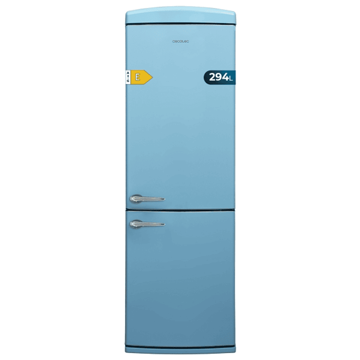 Cecotec Bolero CoolMarket Combi Origin 294 Blue E Frigorifico Combi - Capacidad 294L - Temperatura Regulable - Estilo Retro - Congelacion Ultrarapida  1