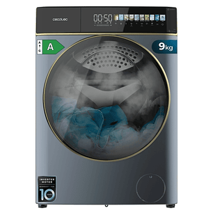Cecotec Bolero DressCode 9900 Autodose Inverter FullColor Titanium A Lavadora de Carga Frontal con Autodosis - Capacidad 9kg - Velocidad 1400rpm - Pan