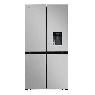 Cecotec Bolero CoolMarket 4D 564 Inox E Frigorifico Americano 4 Puertas - 564L - Total Nofrost - Dispensador de Agua - Congelacion Ultrarapida - Frio 
