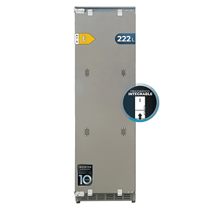 Cecotec Bolero CoolMarket UF BI-D 222 GREY E Congelador Integrable - Capacidad 222L - 1 Puerta - Temperatura Regulable - Fast Freezing - Modo Vacacion
