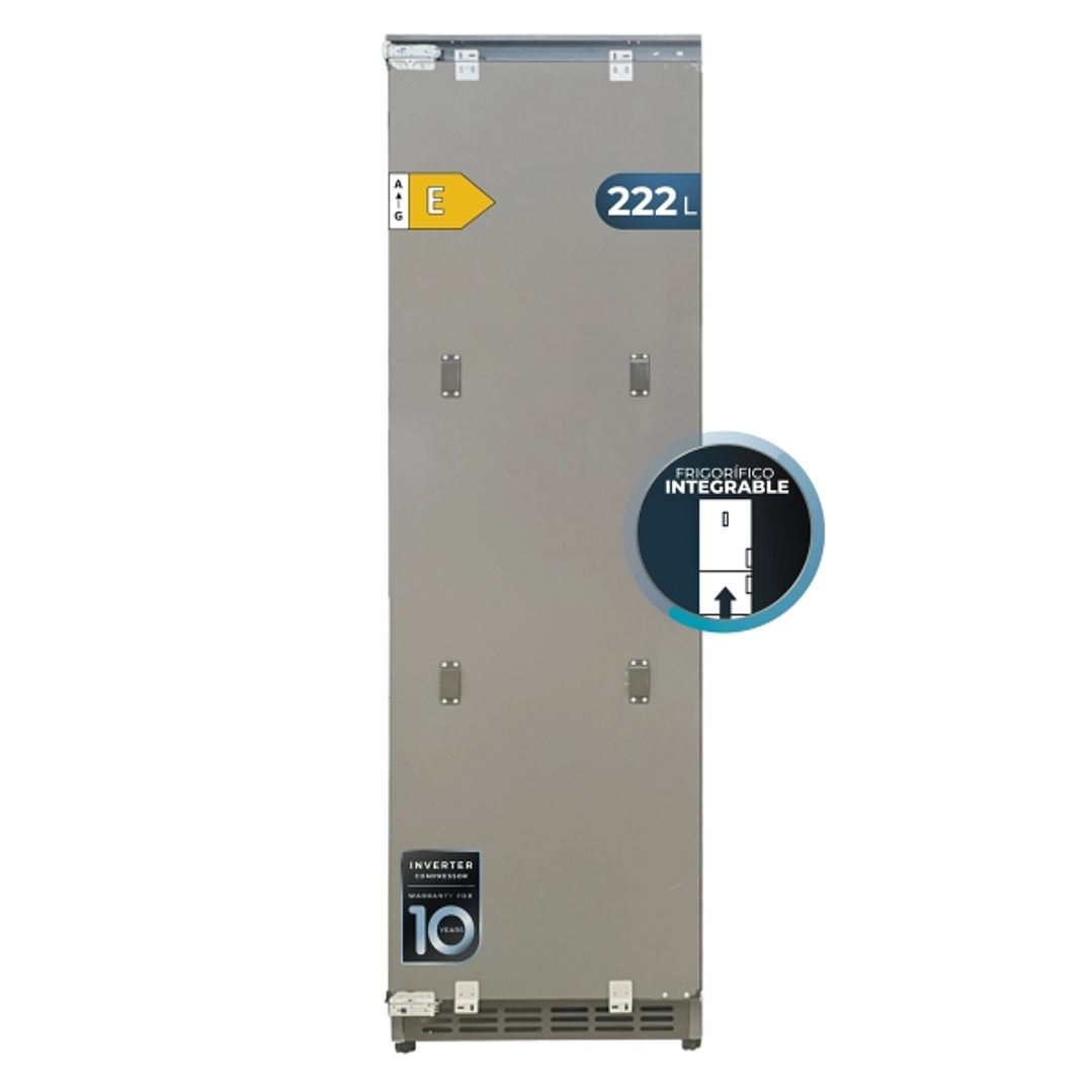 Cecotec Bolero CoolMarket UF BI-D 222 GREY E Congelador Integrable - Capacidad 222L - 1 Puerta - Temperatura Regulable - Fast Freezing - Modo Vacacion 1
