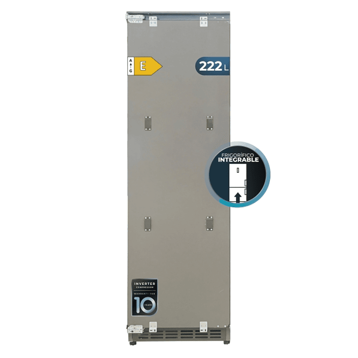 Cecotec Bolero CoolMarket UF BI-D 222 GREY E Congelador Integrable - Capacidad 222L - 1 Puerta - Temperatura Regulable - Fast Freezing - Modo Vacacion 1