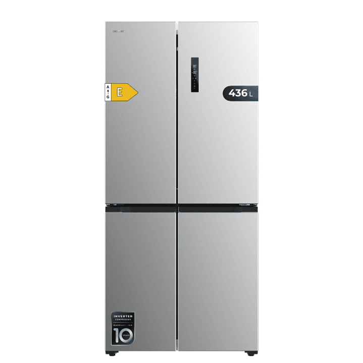 Cecotec Bolero CoolMarket 4D 436 Inox E Frigorifico Americano 4 Puertas - 436L - Compresor Inverter - Modo Vacaciones - Congelacion Ultrarapida - Frio 1