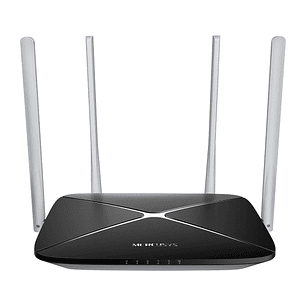 Mercusys MB135 Router 4G Wi Fi AC1200 Doble Banda - Velocidad hasta 150 Mbps - Conexion hasta 64 Dispositivos - Antenas Externas de Alta Cobertura - C