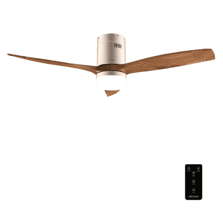 Cecotec EnergySilence Aero 5600 Classic Gold and DarkWood Ventilador de Techo de 52