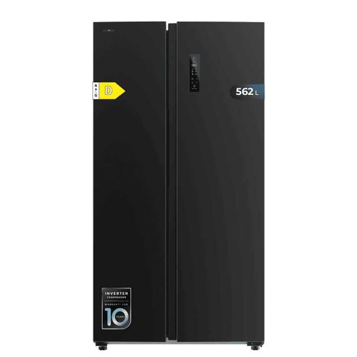 Cecotec Bolero CoolMarket SBS 562 Dark D Frigorifico Americano - Capacidad 562L - Luz LED - Compresor Inverter - Nofrost - Frio Envolvente - Silencios 1