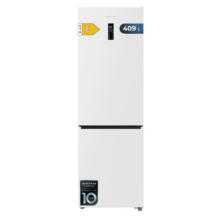 Cecotec Bolero CoolMarket Combi 409 White E Frigorifico Combi - Capacidad 409L - Compresor Inverter - Congelacion Ultrarapida - Silencioso - Frio Envo 1